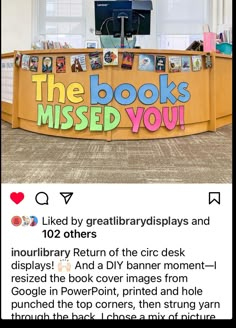 an advertisement for the book's missed you display in front of a computer screen