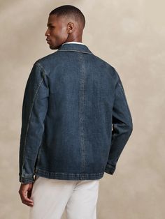 Denim Jacket | Banana Republic Factory Shank Button, Banana Republic Factory, Summer Events, Endless Summer, Banana Republic, Denim Jacket, Coats Jackets, Long Sleeves, Exterior