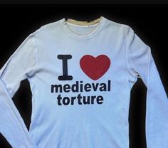 I Love Medieval Torture Sweater Shirt Outfit Easy 30 day return policy Man Eater Outfits Women, Collared Shirt Reference, I ❤️ Shirts, Styling T Shirts, Funny T-shirts, Sweater Shirt Outfit, Trailer Park Aesthetic, Cute Clothes Ideas, Cryptidcore Fashion