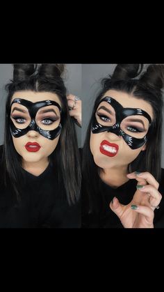 Cat Woman Halloween Makeup, Woman Halloween Makeup, Cat Woman Halloween, Holloween Makeup, Holloween Costume, Zombie Makeup, Cat Woman, Halloween Costumes Makeup, House Decorations