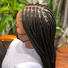 No Part Knotless Braids, Knotlrds Box Braids, Small Neat Knotless Braids, Slim Knotless Braids, Extra Flat Knotless Braids, Collarbone Length Box Braids, Small Knotless Braids Mid Back Length, Small Individual Braids For Black Women, Knotless Braids Middle Part