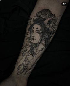 a person with a tattoo on their arm