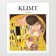 the cover of klimt magazine with an image of two people hugging each other