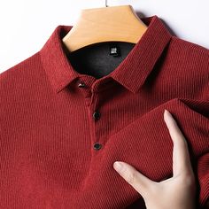 Season:Fall  Winter; Fabric:Polyester; Sleeve Length:Long Sleeve; Look After Me:Washable,Wet and Dry Cleaning; Gender:Men's; Style:Basic,Modern,Comfortable; Elasticity:Micro-elastic; Tops Type:Golf Shirt,Corduroy Shirt,Golf Polos Shirts; Occasion:Holiday,Work,Sports,Casual; Details:Fleece lined; Fit Type:Regular Fit; Pattern:Plain; Design:Buttons; Neckline:Lapel; Listing Date:09/04/2024; Bust:; Length:; Shoulder Width:; Sleeve: Fall Shirt With Corduroy Collar And Long Sleeves, Solid Winter Shirt With Button Closure, Solid Winter Shirt With Buttons, Winter Long Sleeve Shirt With Buttons, Winter Corduroy Shirt With Button Closure, Winter Corduroy Button Shirt, Winter Corduroy Shirt With Buttons, Solid Corduroy Tops With Button Closure, Long Sleeve Corduroy Tops With Buttons