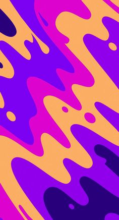 an abstract background with multicolored waves in purple, yellow and orange colors on the surface