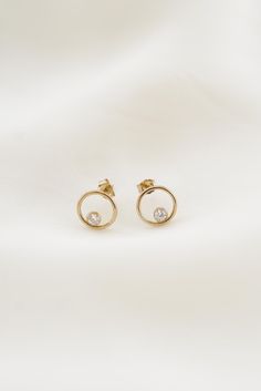 Our Open Circle CZ Studs are a perfect everyday earring to remind you that you are whole in everything that you do. Luna & Jade | Gold Jewelry | Handmade | Personalized Jewelry | Earrings Handmade Gold Jewellery, Cz Stud Earrings, Cz Earrings, Everyday Earrings, A Circle, Modern Chic, Earrings Collection, Cz Stone, Jewelry Handmade