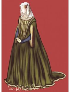 1300 Women's Pelicon Medieval Spain, Spain Clothing, Fashion Timeline, Canterbury Tales, Medieval Ages, Costume Patterns