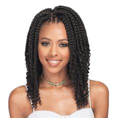 Bobbi Boss: Bomba Box Braid Curly Tips 10" Bob Box Braids Styles, Box Braids Pictures, Havana Twists, Fishtail Braids, Short Box Braids, Jumbo Box Braids, American Mom