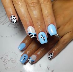 Cowboy Nail Ideas, Parker Mccollum Nails, Punchy Nail Ideas, Western Nails Short, Ffa Nails, Southern Nails, Country Nails Design, Summer Western Nails, Cowgirl Nails Westerns