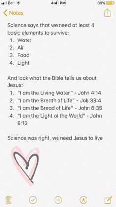 the bible app on an iphone with notes about jesus's life and other things