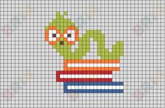 a cross stitch pattern with an image of a cactus in a pot