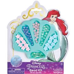 the little mermaid princess bead kit is in its package and it's ready to be