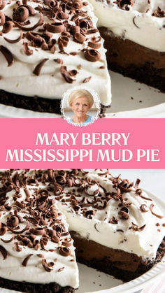 Mary Berry Mississippi Mud Pie Emporium Pies Recipe, Mary Berry Recipes Baking, Mary Berry Christmas, Roll Desserts, Mary Berry Cakes, Cinnamon Roll Desserts, Mud Pie Recipe, James Martin Recipes, Mississippi Mud Pie