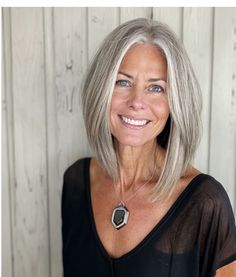 Bob With Long Front Pieces, Grey Hair Long Bob, Short Angled Hair, Angled Long Bob, Long Angled Bob Hairstyles, Angled Hair, Long Angled Bob, Front Pieces, Silver Haired Beauties