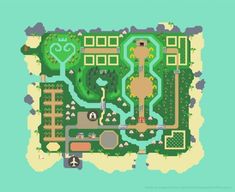 an image of a map that looks like it is from the legend of zelda