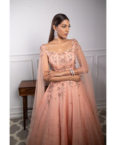 #IndianBridalLehenga
#BridalFashion
#LehengaLove
#TraditionalBride
#IndianWedding
#BridalCouture
#EthnicFashion
#BrideToBe
#WeddingSeason
#BridalInspiration
#JulietPeachGown
#ParulGandhiDesigns
#ElegantFashion
#PeachPerfection
#Fashionista
#GownGoals
#DreamyDresses
#CoutureFashion
#DressedToImpress
#FashionInspiration Peach Colour Gown, Peach Colour Dress, Wedding Bride Dress, Indian Bridal Couture, Glamorous Aesthetic, Peach Gown, Hand Embroidery Work, Indian Wedding Bride, Bridal Lengha