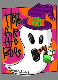 a cartoon snowman wearing a witch hat and holding candy