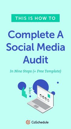 the cover of this is how to complete a social media audit