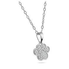 Sterling Silver 925 Rhodium Plated Paw Pendant Necklace Metal: 925 Sterling Silver Finish: Rhodium Plated Chain: 16+2 Inches Adjustable Paw Pendant, Adjustable Necklace, Metal Necklaces, Rhodium Plated, Silver 925, Womens Jewelry Necklace, Jewelry Necklaces, 925 Sterling Silver, Women Jewelry