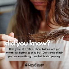 Did you know your hair naturally sheds 50–100 strands daily while new strands are forming? Keep your scalp in peak condition with KeraFactor for stronger, healthier-looking hair. 🌟 #HairCareEssentials #KeraFactor #HealthyScalp