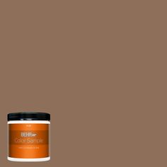 the behr paint color is shown in an orange and gray hue with black accents