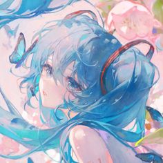 miku icon (matchach on twitter) Icon Game, Nene Kusanagi, Miku Hatsune Vocaloid, Birthday Icon, Blue Anime, Illustrator Artist, Game Icon, Human Art, Cute Art Styles