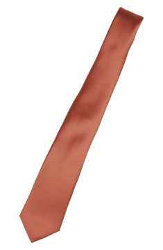 Solid coloring brings effortless versatility to a tie crafted from polished satin to elevate any formal or semiformal look. 3" width; 63" length 100% polyester Dry clean Imported Classic Satin Tie With Satin Finish, Formal Satin Ties, Elegant Satin Standard Tie, Elegant Satin Necktie, Satin Business Ties With Satin Finish, Business Ties With Satin Finish, Silk Standard Tie With Satin Finish, Tie Crafts, Anniversary Sale