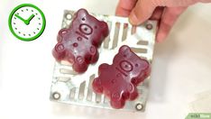 someone is trying to make some red gummy bears