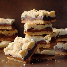 a pile of cookies sitting on top of a table