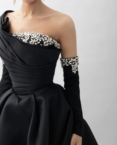 Experience elegance and glamour in our Dreamy Vow one shoulder evening dress. Made with luxurious black satin and embellished with sparkling crystals, this dress exudes sophistication and style. Perfect for any special occasion, it will make you stand out and feel confident. window.adminAccountId=244214477; Luxury Dress Glamour, Saudi Dress, Wedding Dress Overskirt, One Shoulder Evening Dress, Yellow Evening Dresses, Silver Evening Dress, Dress Glamour, Purple Evening Dress, Gold Evening Dresses