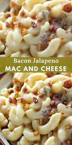 bacon jalapeno mac and cheese on a plate