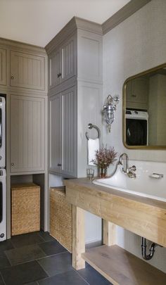 a kitchen with an oven, sink and microwave