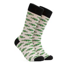 Crocodile Socks Men's Fun Pattern Socks Women's Crazy Dress Socks Happy Groomsman Crew Socks Unisex Mid Calf Socks Gift Colorful Animal Crew Socks Mid Calf ZICCI SOCKS are made of 80% combed cotton, 15% polyamide, 5% elasthane. High Grade Comfortable & Breathable Cotton for Men and Women. Great value! Our socks are perfect to wear with sneakers and casual outfits. Soft, elastic, colorful, fashionable, fun and funky design socks! The dress and casual socks are made with luxury combed cotton which Crocodile Socks, Bold Socks, Mid Calf Socks, Crazy Dresses, Groomsmen Socks, Solid Socks, Funky Socks, Socks Gift, Pattern Socks