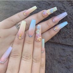 Matte White Nails, Swarovski Nails, Birthday Nails, Fabulous Nails, Floral Nails