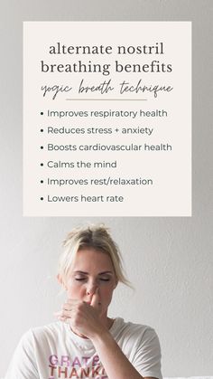 Breathing Benefits, Nadi Shodhana, Nostril Breathing, Yoga Breathing Techniques, Pilates Quotes, Alternate Nostril Breathing, Poses For Beginners, Yoga Breathing