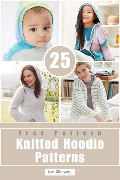 25+ FREE KNITTED HOODIE PATTERNS THAT YOU WILL WANT TO LIVE IN THIS WINTER Hooded Sweater Pattern, Easy Knitting Patterns Free, Knitted Hoodie, Varsity Hoodie, Hoodie Pattern, Cable Knitting, Super Bulky Yarn, Seed Stitch, Moss Stitch