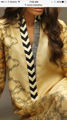 Different Necklines For Kurta, Tunic Neck Designs, Necklines For Suits Indian, Pakistani Neckline Designs, Kurta Necks For Women, Kurta Necklines Design, Band Neck Designs For Suits, Band Neck Designs For Kurtis, Neckline Designs For Kameez