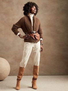 Saw this on Banana Republic: Explorer Archetype, Safari Outfit, October Outfits, Thick Cardigan, Shawl Collar Cardigan, Open Front Sweater, Collar Cardigan, Safari Style, Banana Republic Sweater