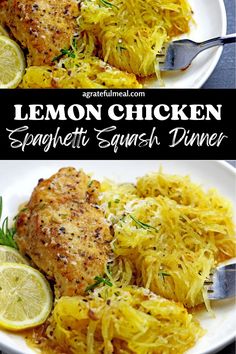 this lemon chicken spaghetti dish is an easy and delicious dinner