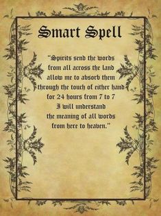 Spells an Wickery - Etsy Study Spell, Smart Spell, Witches Tools, Pagan Grimoire, Wizard Spells, Witches Journal, Candle Magick Spells, Truth Spell, Real Spells