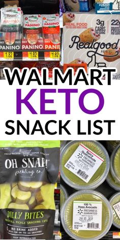 Snacks To Buy At Walmart, Keto Snack List, Snacks At Walmart, Walmart Keto, Keto Snacks To Buy, Snack List, Best Keto Snacks, Snacks To Buy