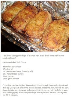 an image of some food that is cooking in the oven on tin foil with instructions