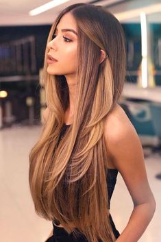 Balayage Long Hair, Truss Hair, Brunette Balayage, Beautiful Haircuts, Long Face Hairstyles, Ombré Hair, Updo Hairstyles, Balayage Brunette, Long Faces