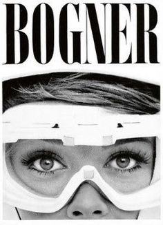 a woman with goggles on her face is featured in the cover of a magazine