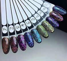 Nail Art Printer, Pumpkin Nails, Christmas Gel Nails, Stamping Nail Art, Cat Eye Nails, Winter Nail Art, Accent Nails, Nail Stamping, Winter Nails