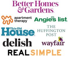 the different types of logos for real homes and gardens