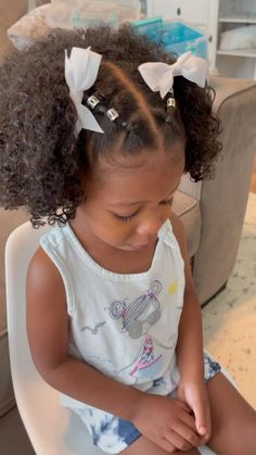 Black Baby Girl Hairstyles, Baby Girl Hairstyles Curly, Daughter Hairstyles, Cute Toddler Hairstyles, Lil Girl Hairstyles, Kids Curly Hairstyles, Toddler Hairstyles, Toddler Hairstyles Girl, Easy Toddler