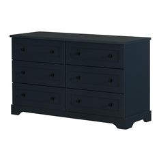 a black dresser with six drawers