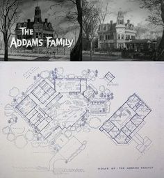 an old house with the floor plan for it's first story and second story