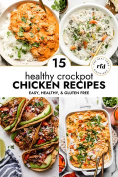 healthy crockpot chicken recipes that are easy, healthy and gluen free